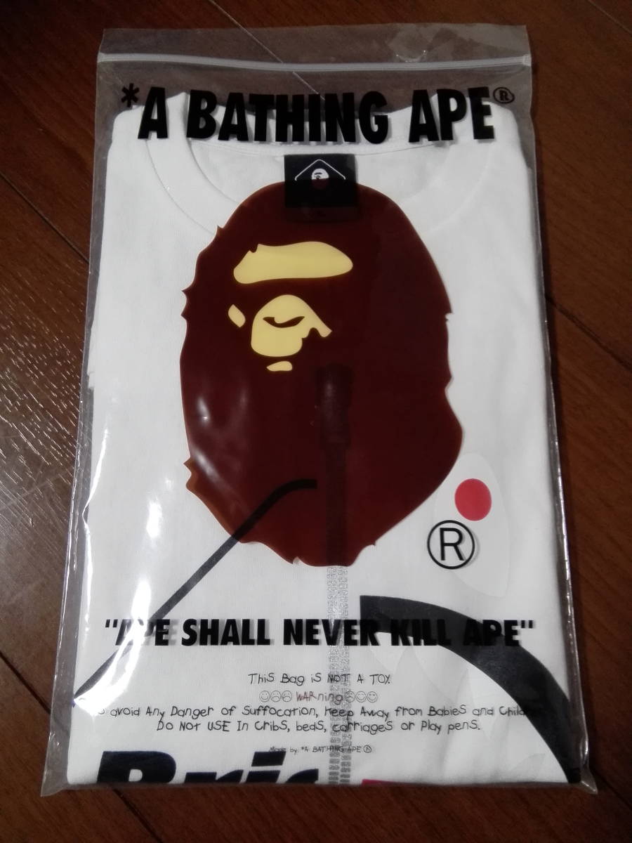 新品 BAPE FCRB BAPE × FCRB SHARK TEE 白 XL ベイプ シャーク ソフ FCRB ブリストル APE Bristol ベイプ × ブリストル エイプ シャーク_画像1