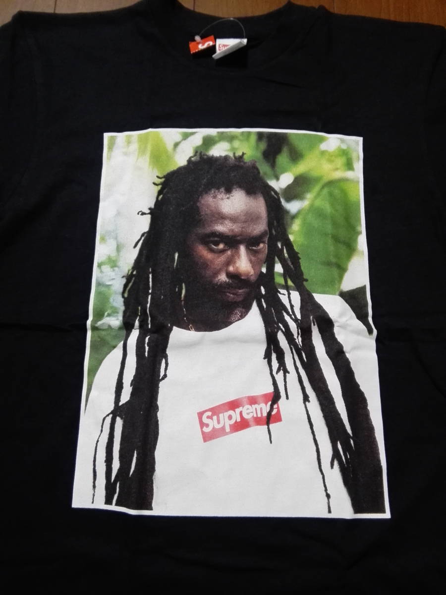  с биркой отправка в тот же день возможность 19ss Supreme фото футболка 19ss Supreme Buju Banton Tee black Small