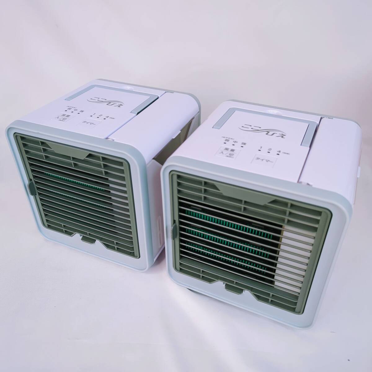 ここひえ R2 冷風機 2台セット フィルター2個セット 未使用 2台セット】ここひえ R2 未使用フィルター付き ショップジャパン