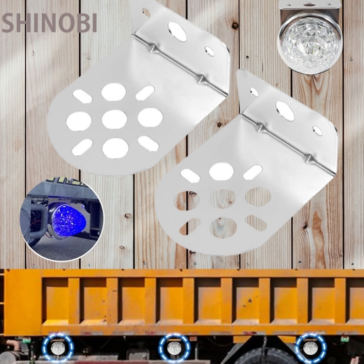 トラック用 サイドマーカーランプ ステー 左右共通 配線穴 L型 2 トラック用 サイドマーカーランプ ステー 左右共通 配線穴 L型 2