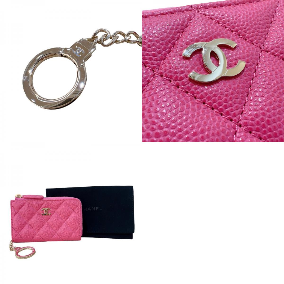 シャネル CHANEL コインケース ピンク/ゴールド金具 キャビア シャネル CHANEL コインケース ピンク/ゴールド金具 キャビア