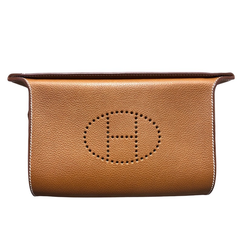 エルメス HERMES ヴィドポッシュ B刻印 ゴールド×SV金具 トゴ エルメス HERMES ヴィドポッシュ B刻印 ゴールド×SV金具 トゴ