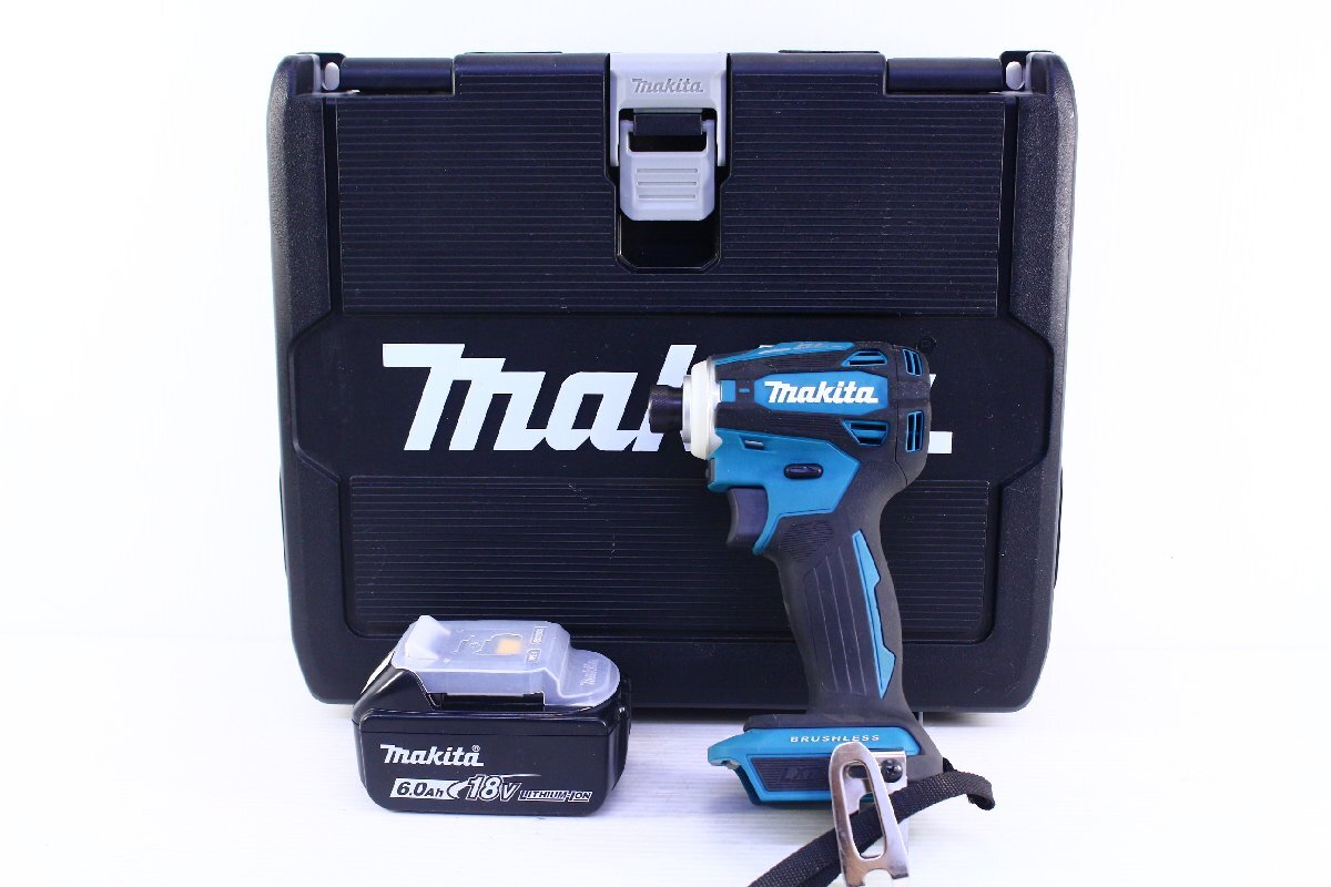●makita/マキタ TD172D 充電式インパクトドライバ 18V 締付 ネジ締め バッテリー(充電1回)+ケース付き 電動工具 【10916052】