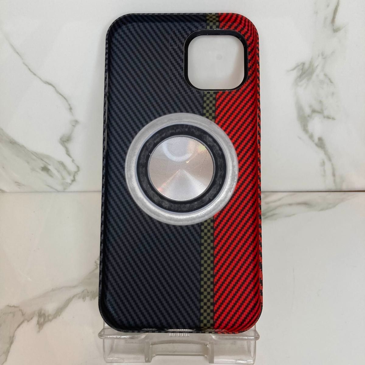 Iphone15】カーボンテクスチャ レンズフィルム付き レッド Iphone15】カーボンテクスチャ レンズフィルム付き レッド