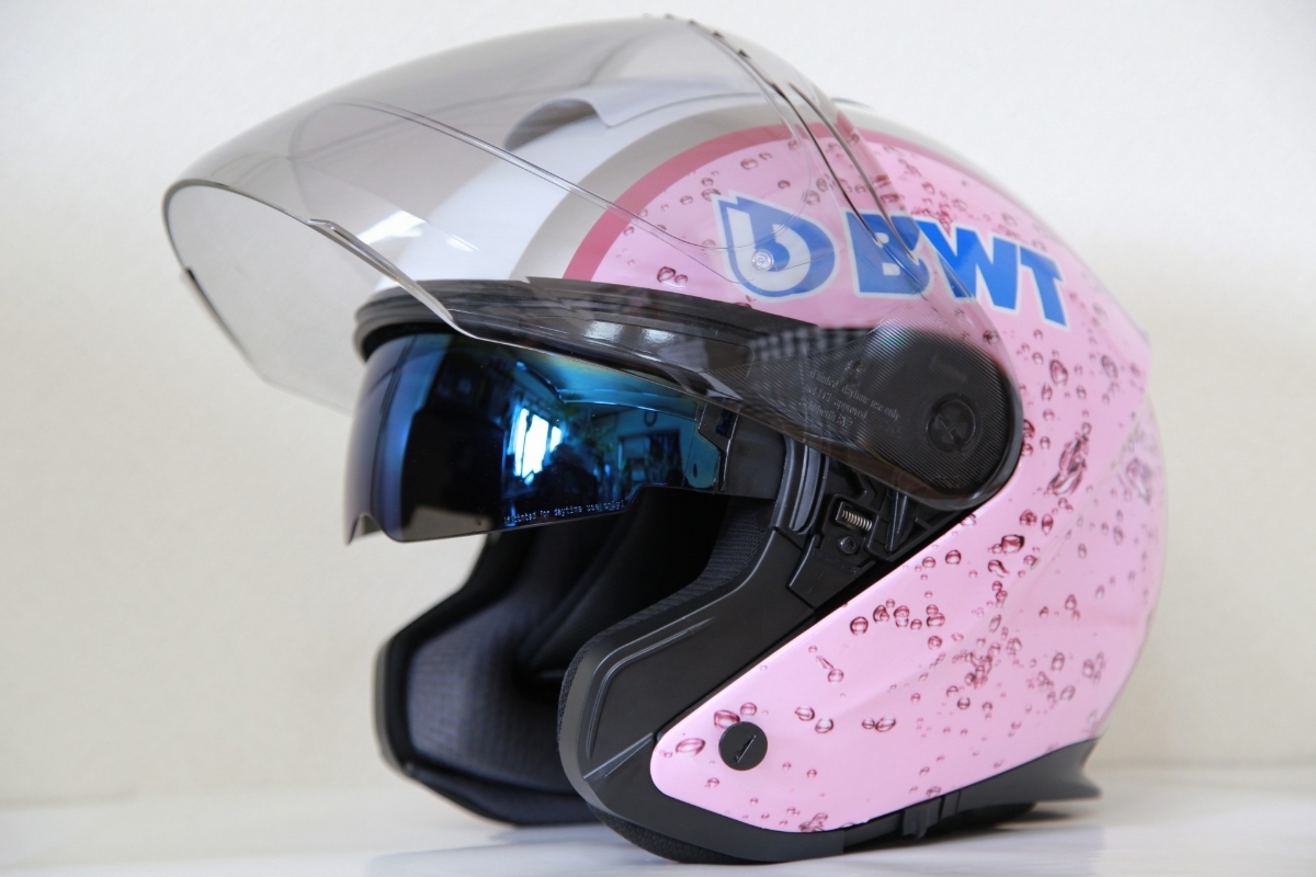 実使用 支給品 シューベルト製 BWT フォース・インディア メルセデス 2017 F1 ピットクルー用 ヘルメット メカニック ピンク M/57cm R106