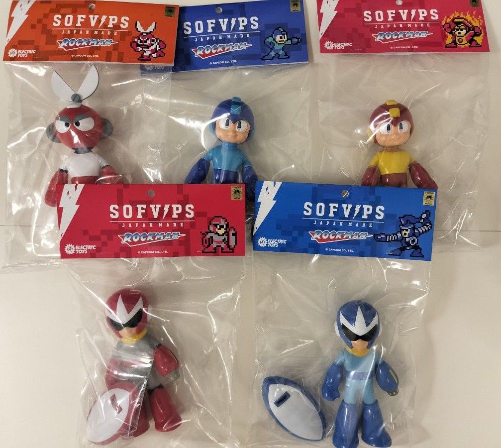 限定価格】sofvips ロックマン ブルース カットマン ソフビ 3体