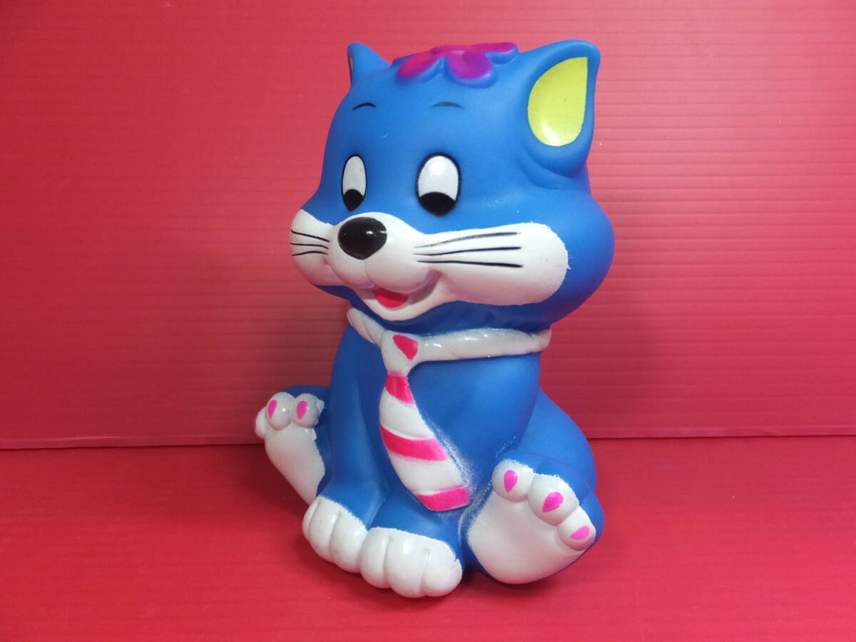 詳細不明 ネコ 青いネクタイの猫 ソフビ人形 ピーピーソフビ 高 詳細不明 ネコ 青いネクタイの猫 ソフビ人形 ピーピーソフビ 高