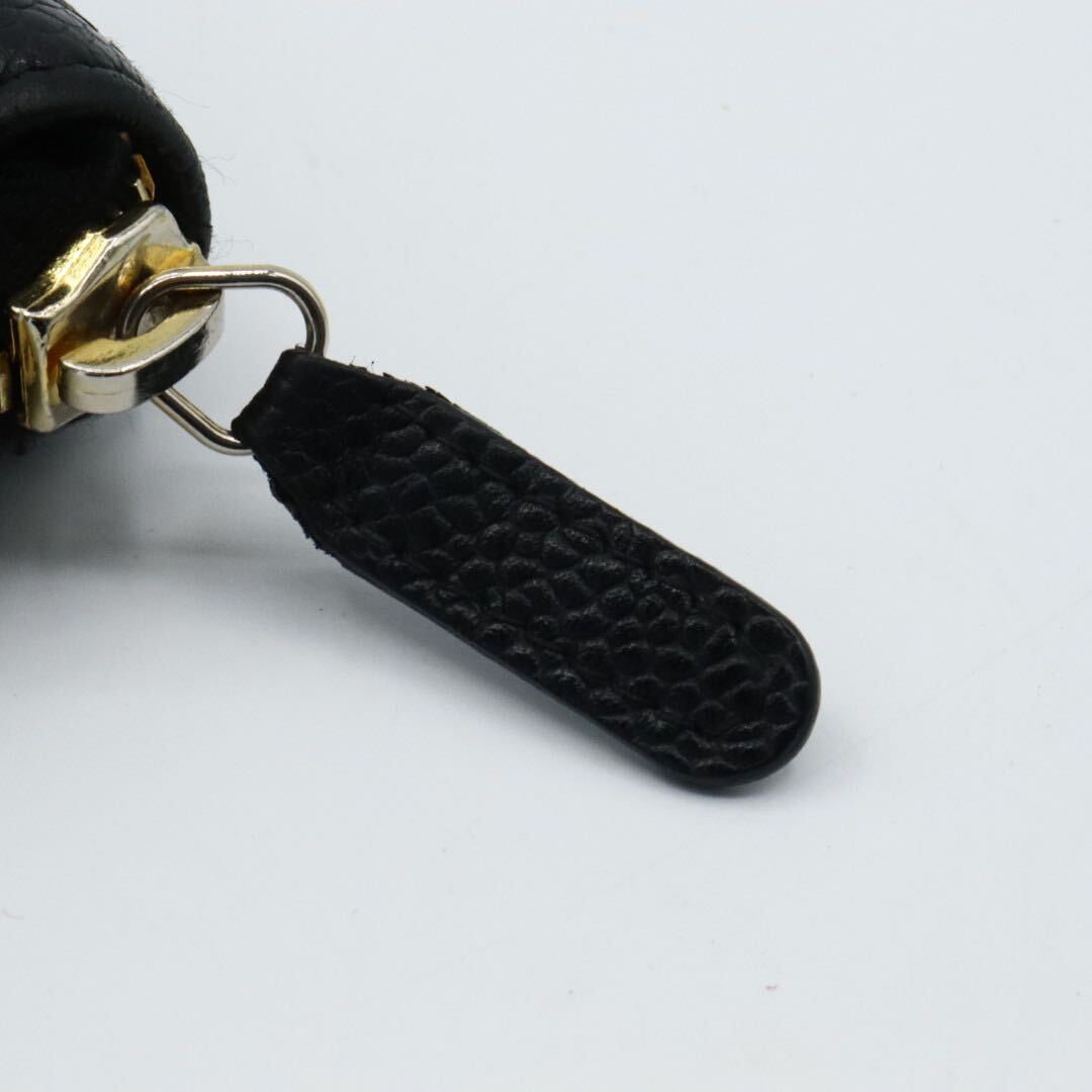 美品 CHANEL シャネル キャビアスキン ラウンドファスナー 長 美品 CHANEL シャネル キャビアスキン ラウンドファスナー 長