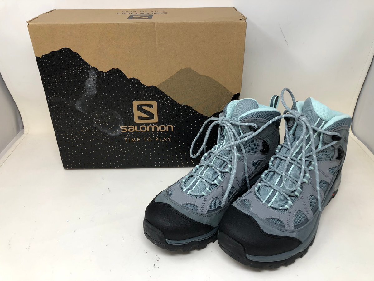 豊富な商品から 25.5cm トレッキングシューズ サロモン ◆salomon 404644 中古◆13162★ 箱付き 25.5cm