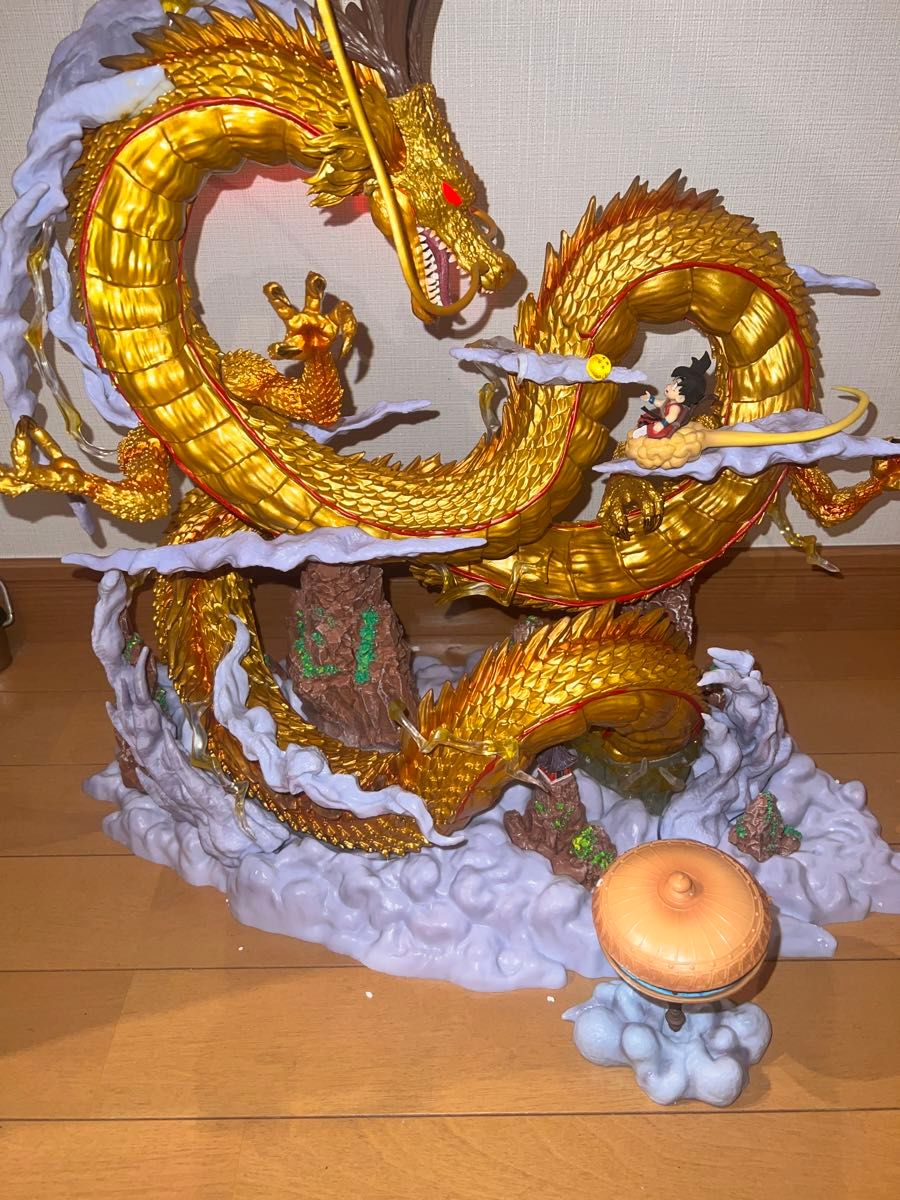 ドラゴンボール 神龍 フィギュア ガレキ ゴールド 幼少期の悟空 ドラゴンボール 神龍 フィギュア ガレキ ゴールド 幼少期の悟空