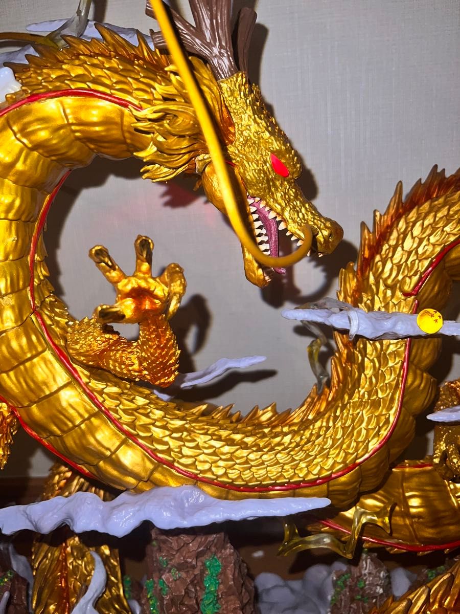 ドラゴンボール 神龍 フィギュア ガレキ ゴールド 幼少期の悟空 ドラゴンボール 神龍 フィギュア ガレキ ゴールド 幼少期の悟空