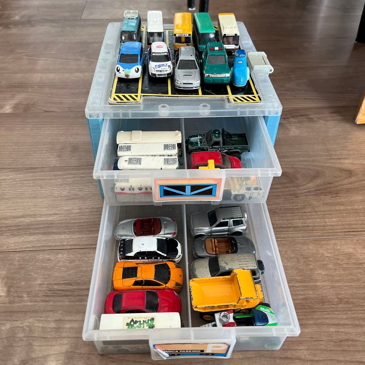 TOMICA トミカ パーキング 収納ケース ミニカー付き｜Yahoo