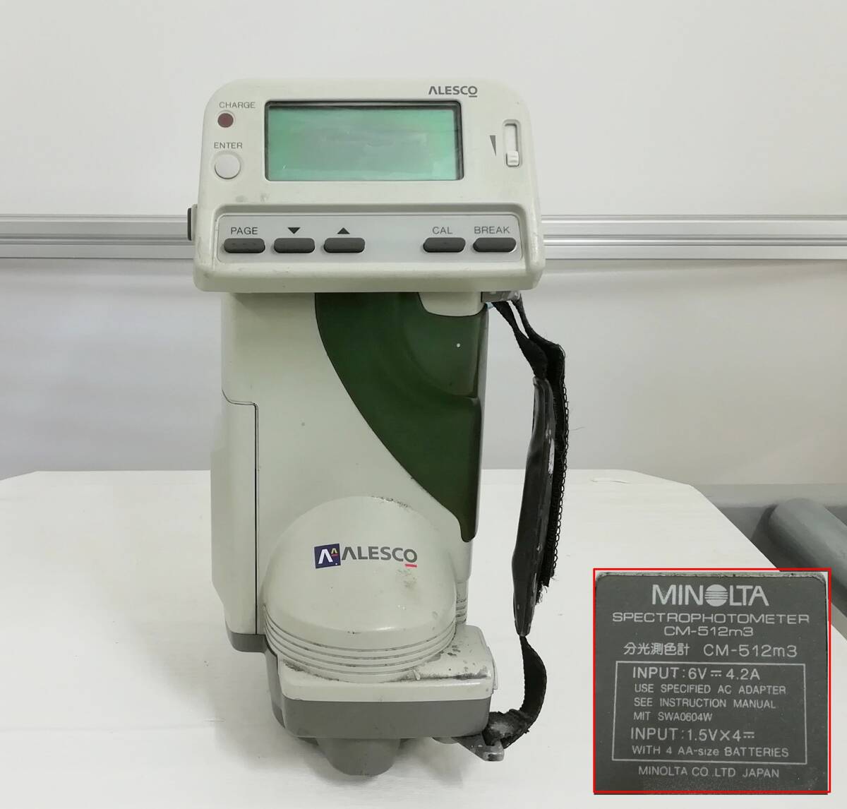 ジャンク KONICA MINOLTA 分光測色計 分光タイプ CM-512m3 / AS ジャンク KONICA MINOLTA 分光測色計 分光タイプ CM-512m3 / AS