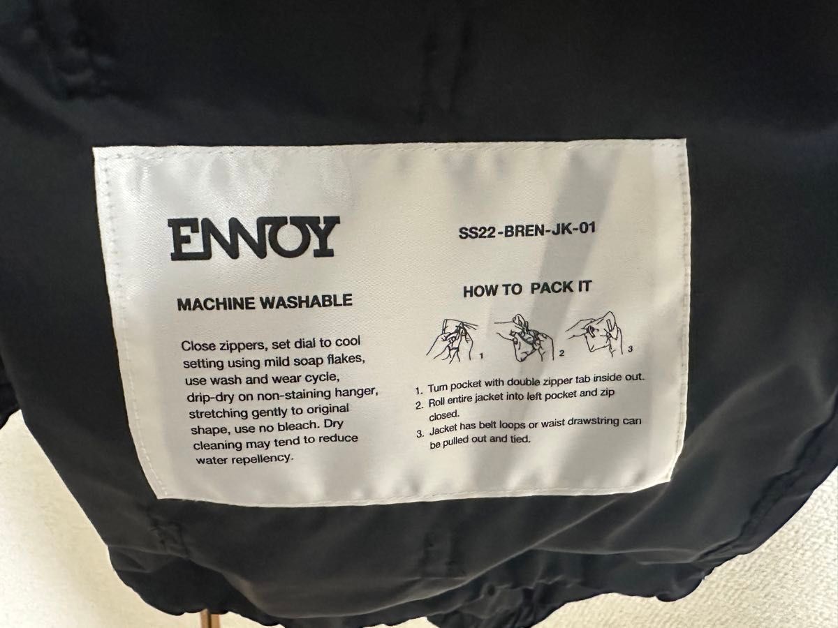 ennoy SS22 PACKABLE NYLON JACKET (BLACK) サイズL|Yahoo ennoy SS22 PACKABLE NYLON JACKET (BLACK) サイズL|Yahoo