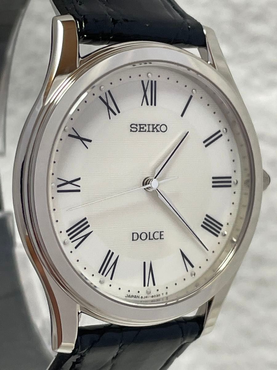 美品】SEIKO セイコー ドルチェ クォーツ【8J41-8010】文字盤 美品】SEIKO セイコー ドルチェ クォーツ【8J41-8010】文字盤
