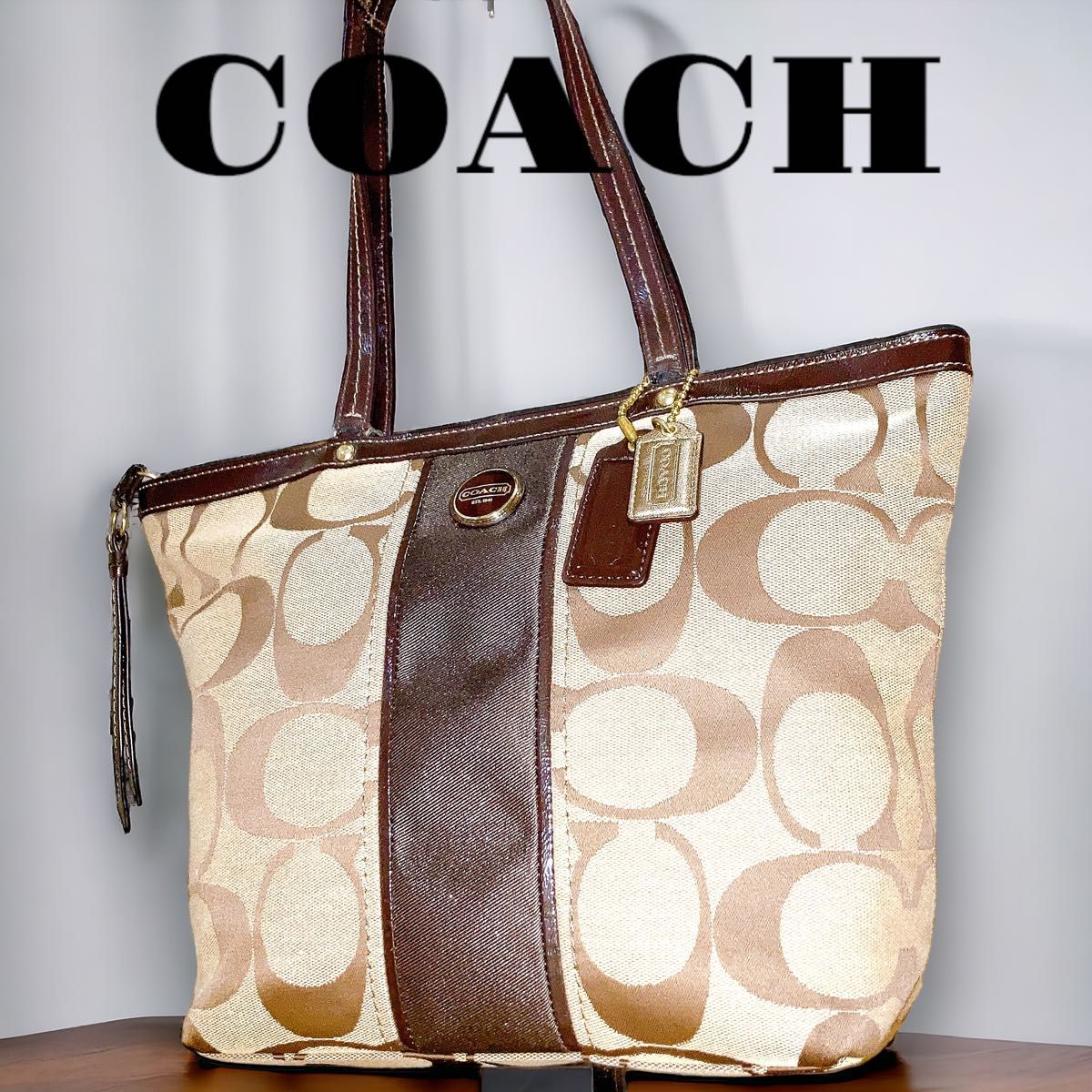 COACH コーチ トートバッグ 肩掛け シグネチャー キャンバス COACH コーチ トートバッグ 肩掛け シグネチャー キャンバス