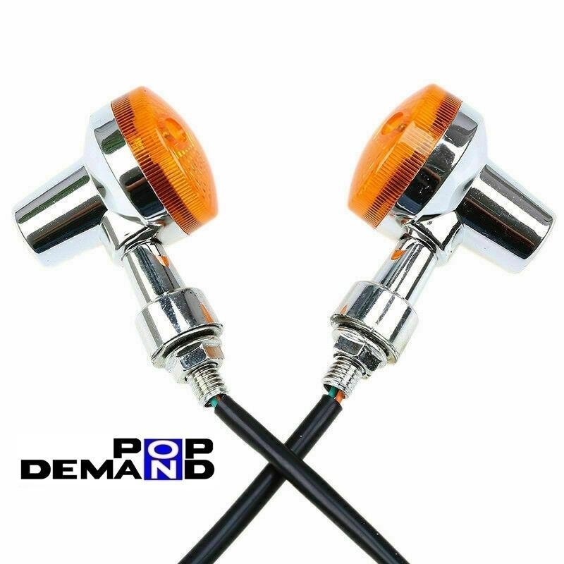 ◇即納◇汎用 メッキ ミニウインカー 12V Z2タイプ 2個セット WOLF200 ウルフ200 WOLF250 ウルフ250 ハスラー250