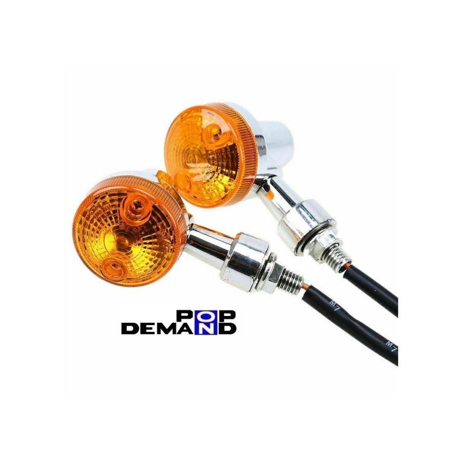 ◇即納◇汎用 メッキ ミニウインカー 12V GSタイプ 2個セット アドレスV125S ベーシック アドレスV125SS