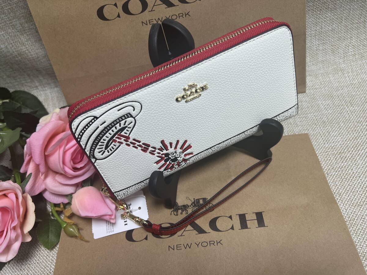 【COACH 正規品】COACH×Disney×キースヘリングコラボ 長財布 【COACH 正規品】COACH×Disney×キースヘリングコラボ 長財布