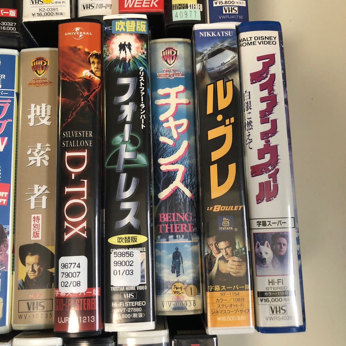 S7^014 video 36 pcs set Western films genre rose rose action suspense horror mafia VHS box attaching contents is image please confirm..