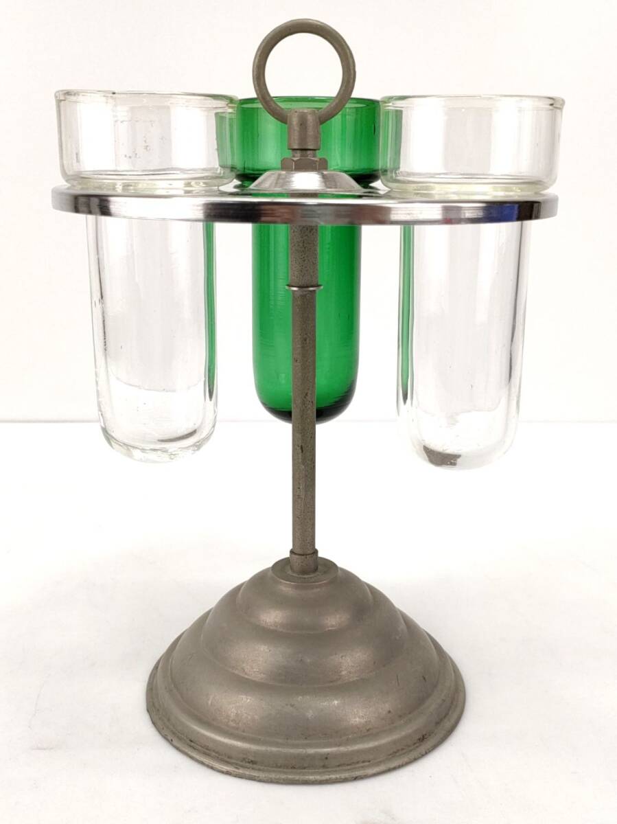 回転式シカン瓶立て シカン瓶 嘴管瓶 薬瓶 医療器具 病院 アンティーク レトロ 回転式シカン瓶立て シカン瓶 嘴管瓶 薬瓶 医療器具 病院