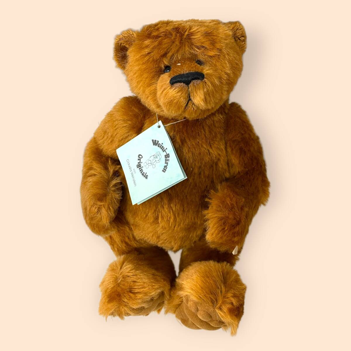 郵送買取 新品5台以上送料無料キャンペーン中!! Bear Braun 作家テディベア ブラウン系 くま ぬいぐるみ 【保管品】 Weini-Bren V66694RZZ (Germany)" Weinstein "Claudia 体長30cm - 50cm