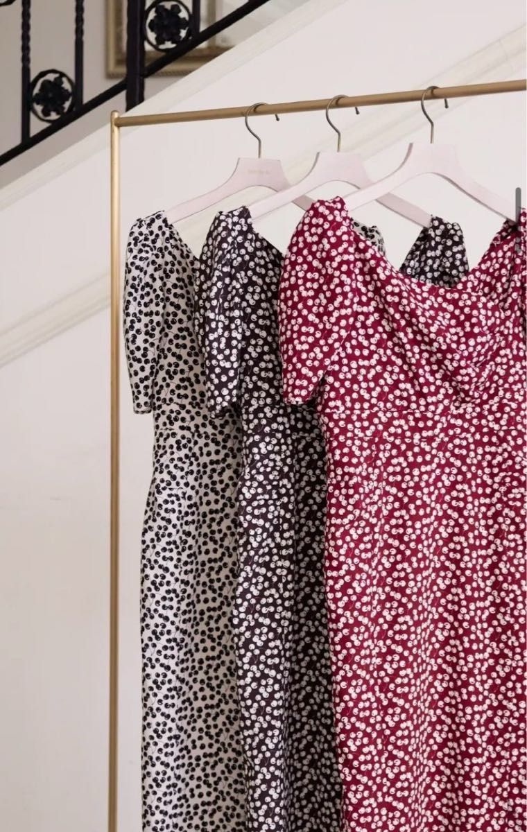 CHERRY PATTERN CACHE-COEUR ONE-PIECE herlipto チェリー CHERRY PATTERN CACHE-COEUR ONE-PIECE herlipto チェリー