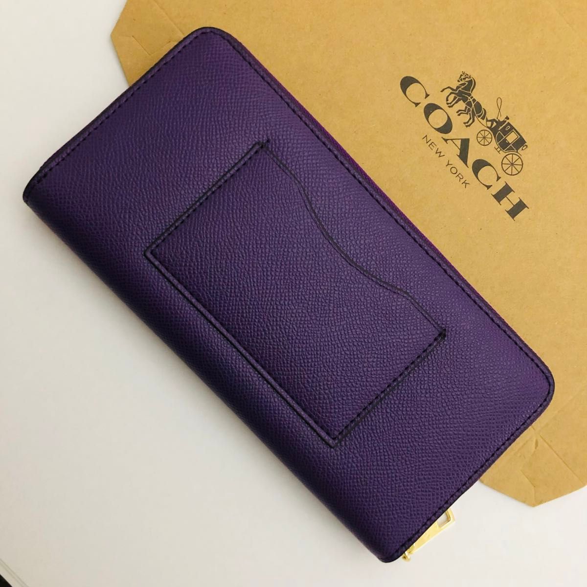 COACHコーチ長財布 レディースのパープル色新品財布 おすすめ COACHコーチ長財布 レディースのパープル色新品財布 おすすめ