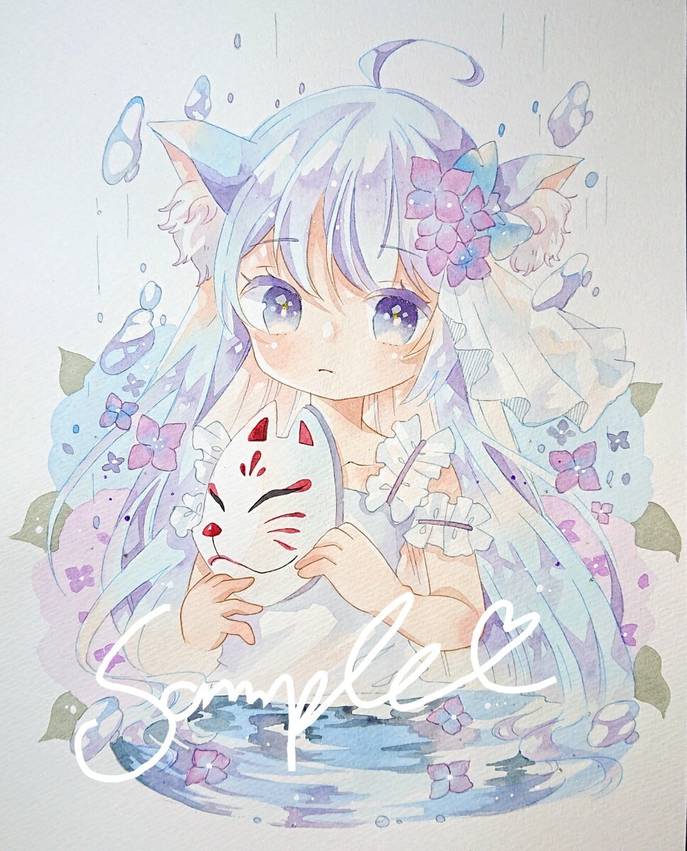 ☆金魚と戯れる少女 (オリジナルキャラ) / 手描き同人イラスト ☆金魚と戯れる少女 (オリジナルキャラ) / 手描き同人イラスト