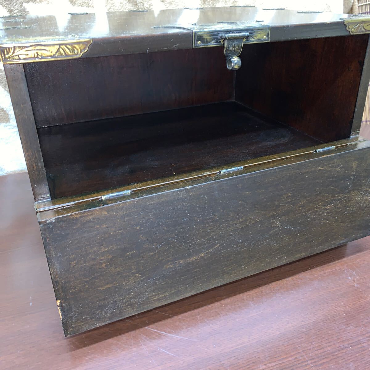 中古】李朝風 家具 チェスト アンティーク 家具 中古】李朝風 家具 チェスト アンティーク 家具