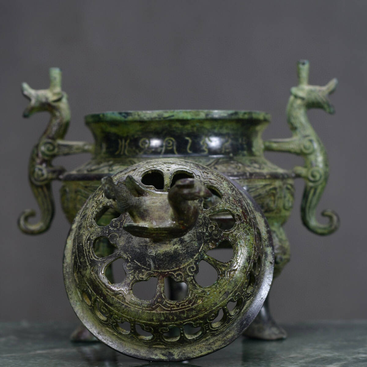 仏教美術 青銅 古美術 中国 アンティーク 古道具 骨董・仏教美術】☆古い 唐金 古銅製銅水注 ck028tl.9 茶道具