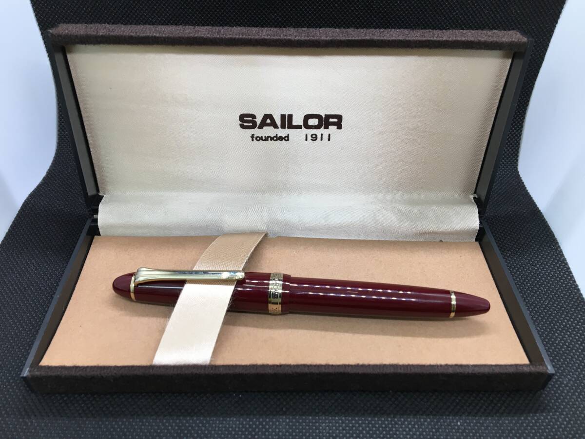 SAILOR セーラー 万年筆 FOUNDED 1911 14Kペン先 ボルドー H-F SAILOR セーラー 万年筆 FOUNDED 1911 14Kペン先 ボルドー H-F