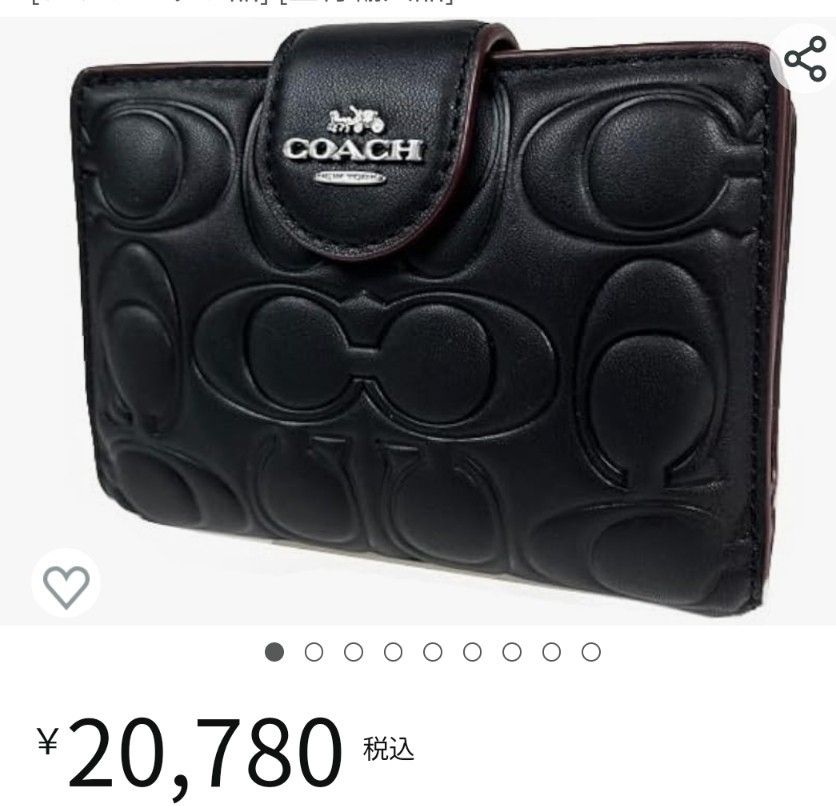 最新作 新品未使用COACHコーチ 2つ折り財布 ・シグネチャー 最新作 新品未使用COACHコーチ 2つ折り財布 ・シグネチャー