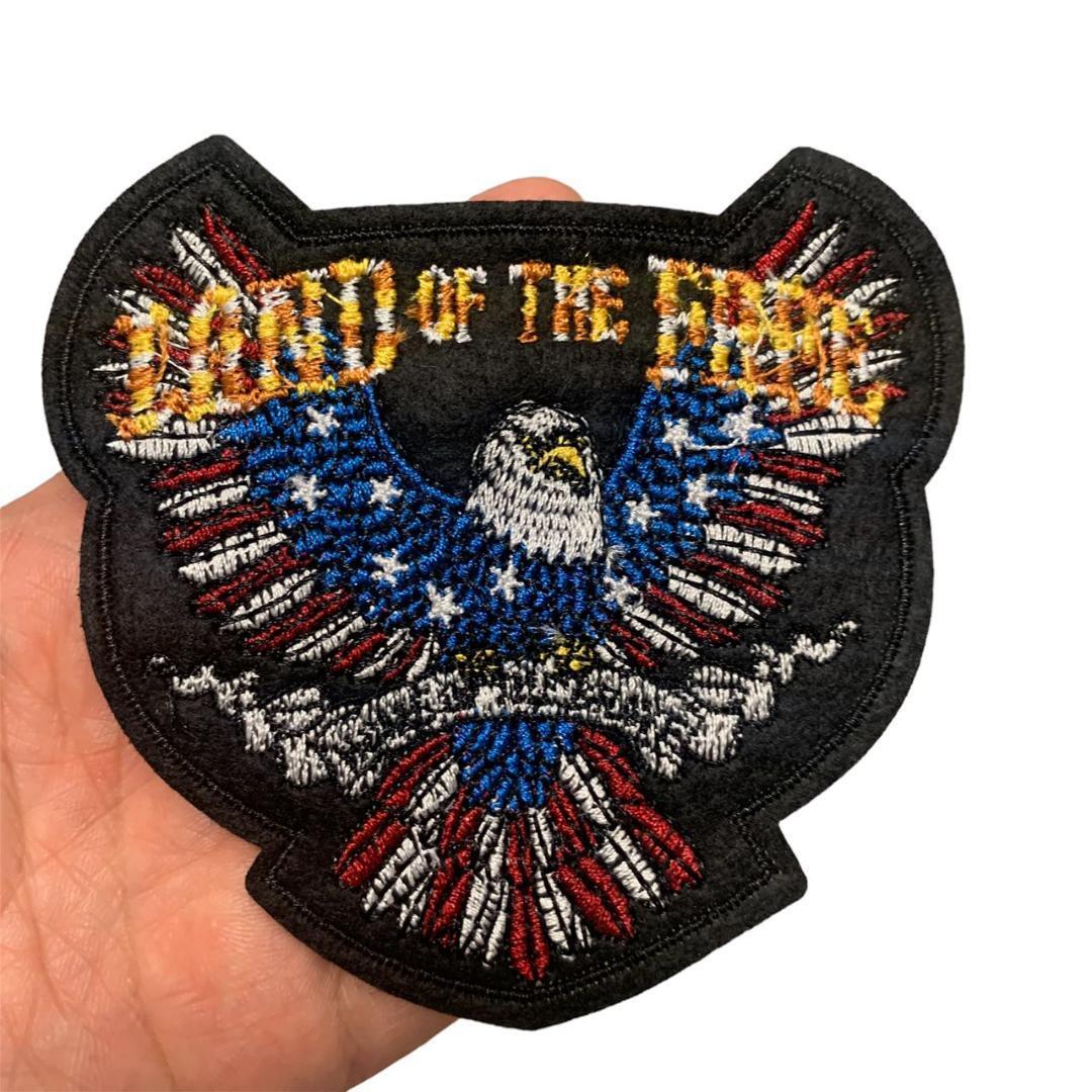 ワッペン アイロン 小さいサイズ 豪華刺繍 「LAND of the free ワッペン アイロン 小さいサイズ 豪華刺繍 「LAND of the free
