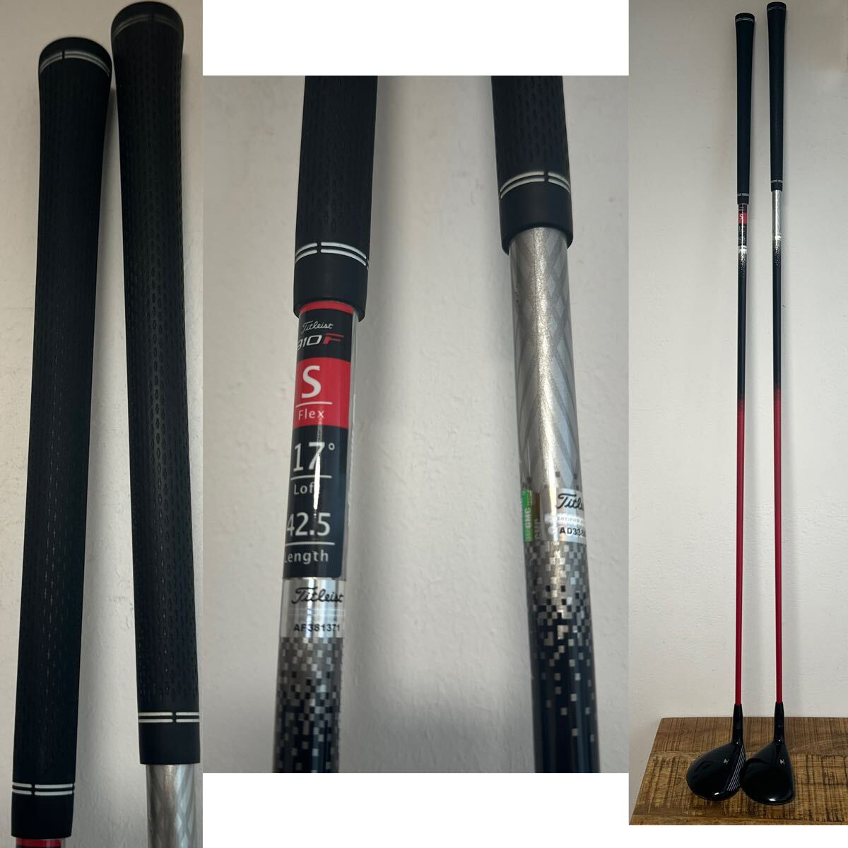美品 名器 タイトリスト 910F attas t2 3w 4w 2本セット 15度 17 美品 名器 タイトリスト 910F attas t2 3w 4w 2本セット 15度 17