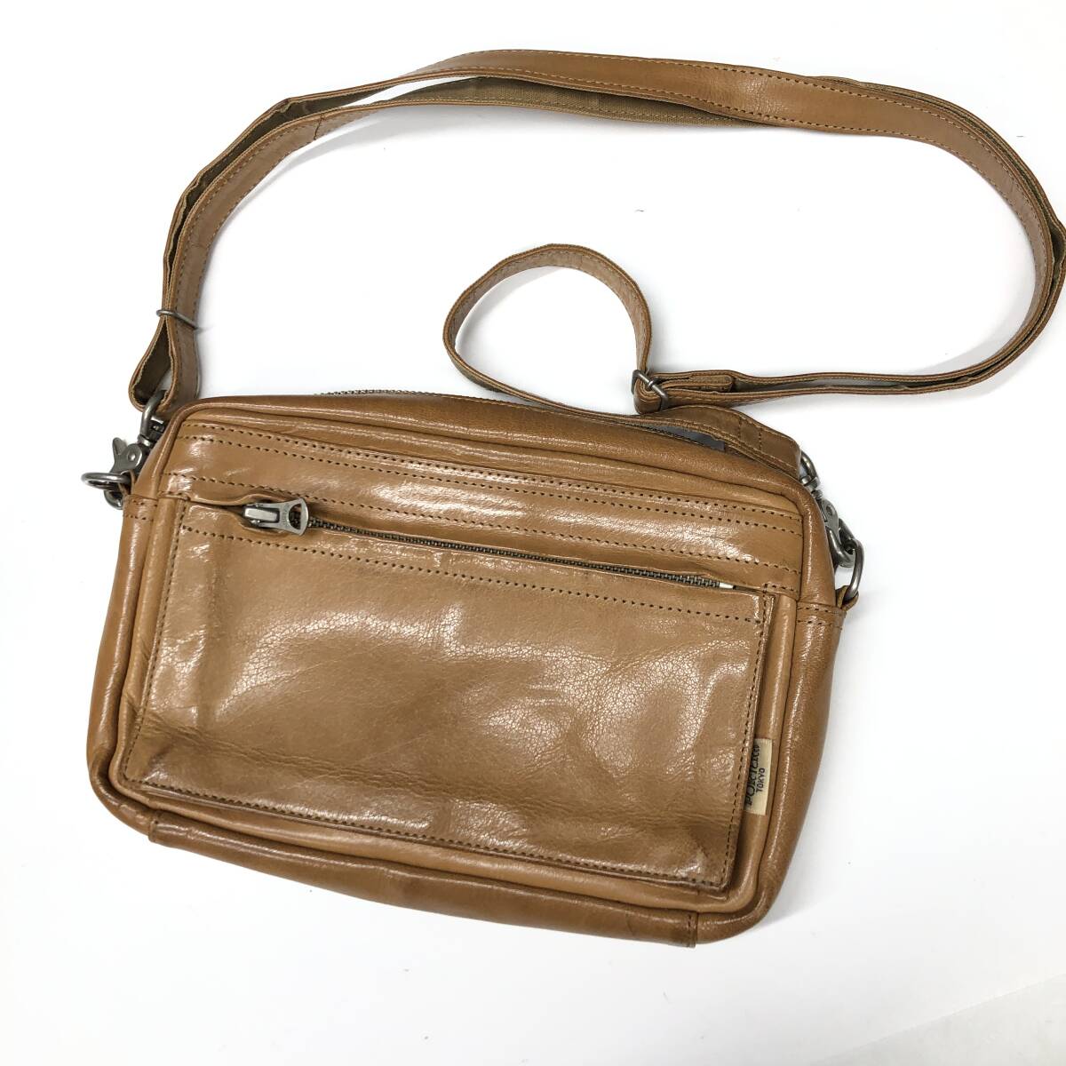 ポーター 吉田カバン PORTER ショルダーバッグ レザー キャメル ポーター 吉田カバン PORTER ショルダーバッグ レザー キャメル
