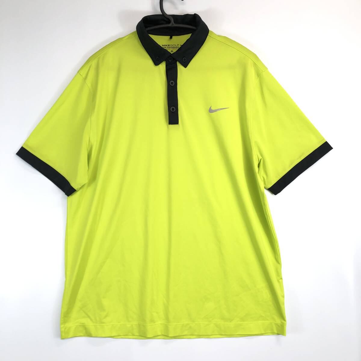 ナイキゴルフ NIKE GOLF ゴルフポロシャツ 蛍光イエロー XL ナイキゴルフ NIKE GOLF ゴルフポロシャツ 蛍光イエロー XL