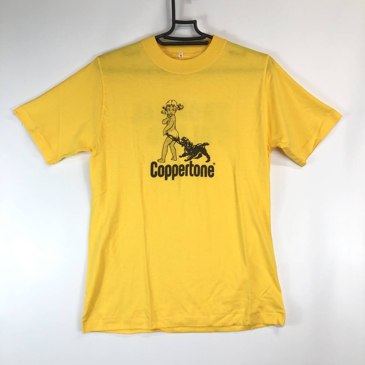 70s 80s 未使用 Coppertone コパトーン 半袖Tシャツ イエロー M 70s 80s 未使用 Coppertone コパトーン 半袖Tシャツ イエロー M