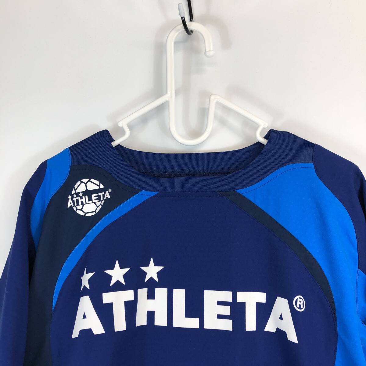 アスレタ ATHLETA 長袖ピステ 裏凹凸生地 ネイビー Sサイズ アスレタ ATHLETA 長袖ピステ 裏凹凸生地 ネイビー Sサイズ