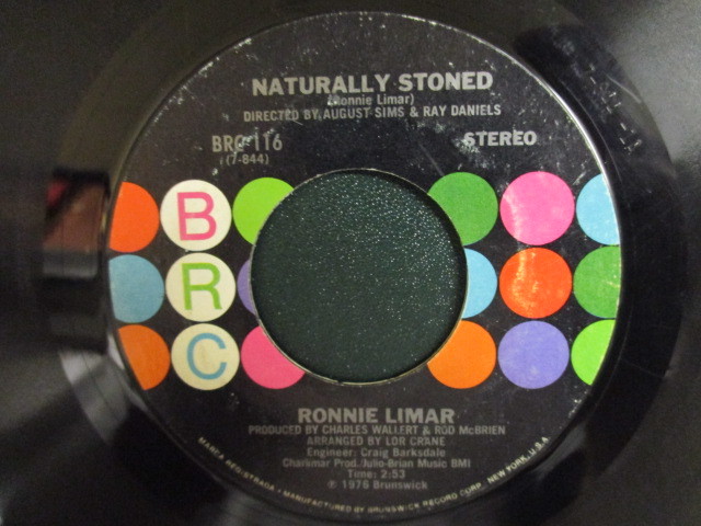 Ronnie Limar ： You Mean The World To Me Sweetheart c/w Naturally Stoned 7'' / 45s ★ Soul ☆シングル盤 / EP _画像2