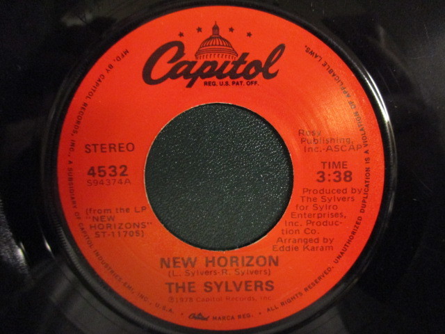 The Sylvers ： New Horizon 7'' / 45s ★ Soul / Funk ☆ c/w Charisma // シングル盤 / EP_画像1