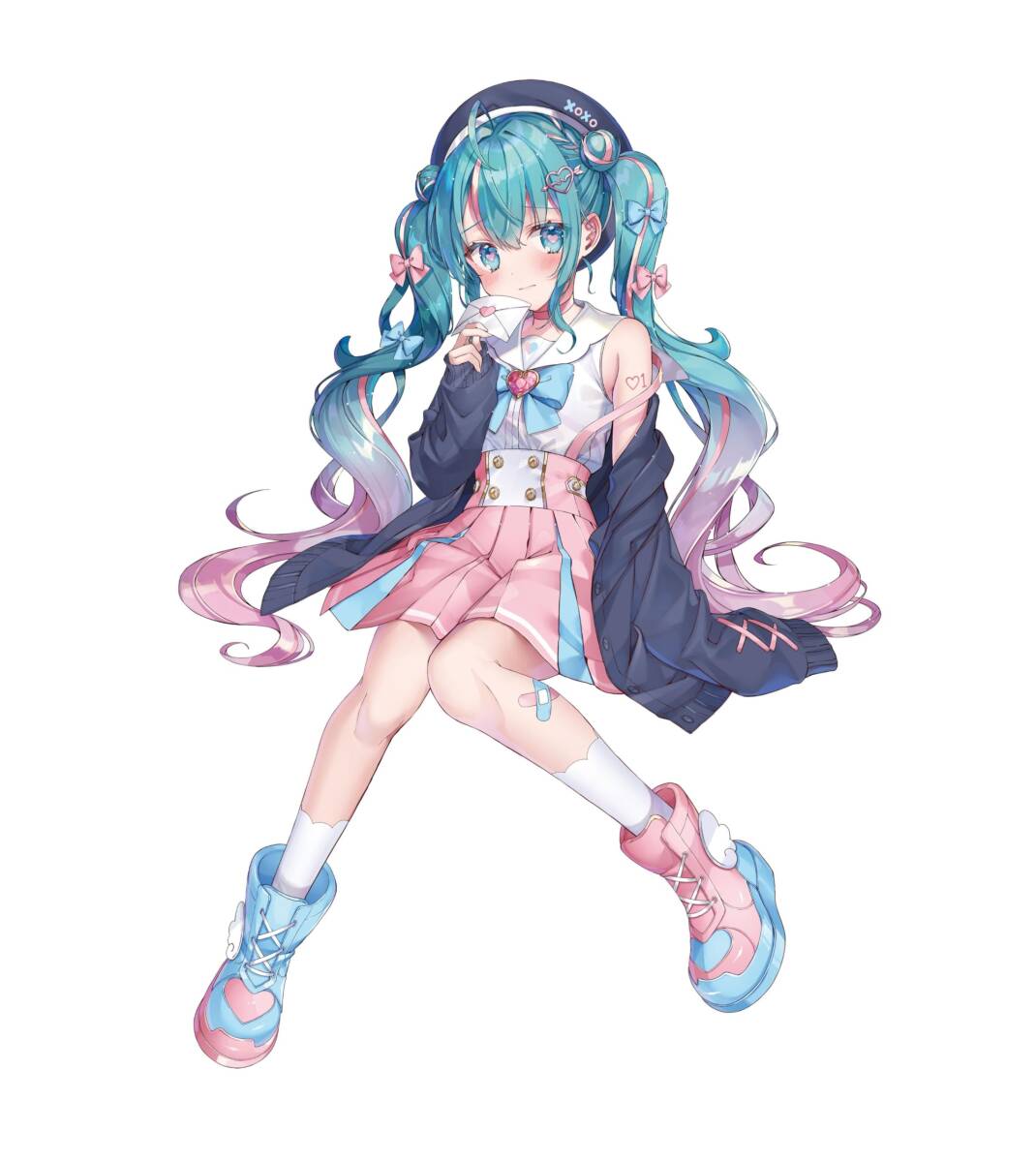 【中古】フリュー 初音ミク ぬーどるストッパーフィギュア 恋するセーラー服