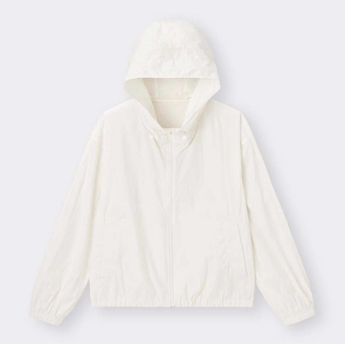 新品 GU ジーユー UVカットシアーブルゾン オフホワイト M 新品 GU ジーユー UVカットシアーブルゾン オフホワイト M