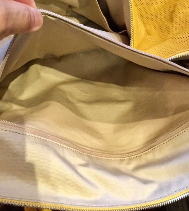  не использовался!![ZANELLATO]*66 RUGGED PUNCHED~ перфорирование кожа сумка "Boston bag" SIZE:W54.5cm×D24.5cm×H35cm Италия производства 