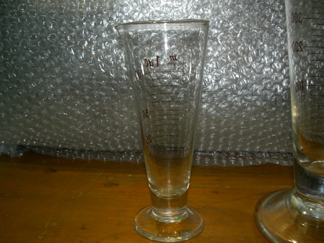 計量カップ　miyahara 　ガラス瓶　気泡　　100ml　500ｍl 　2個セット　19610ア9番_画像5