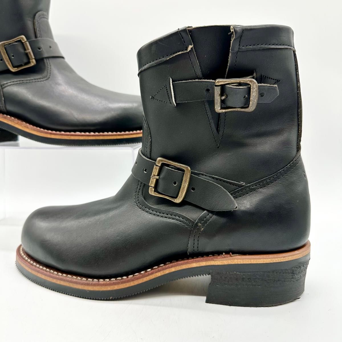 チペワ Chippewa エンジニアブーツ 7 1/2E 良品 25 5cm ブラック チペワ Chippewa エンジニアブーツ 7 1/2E 良品 25 5cm ブラック