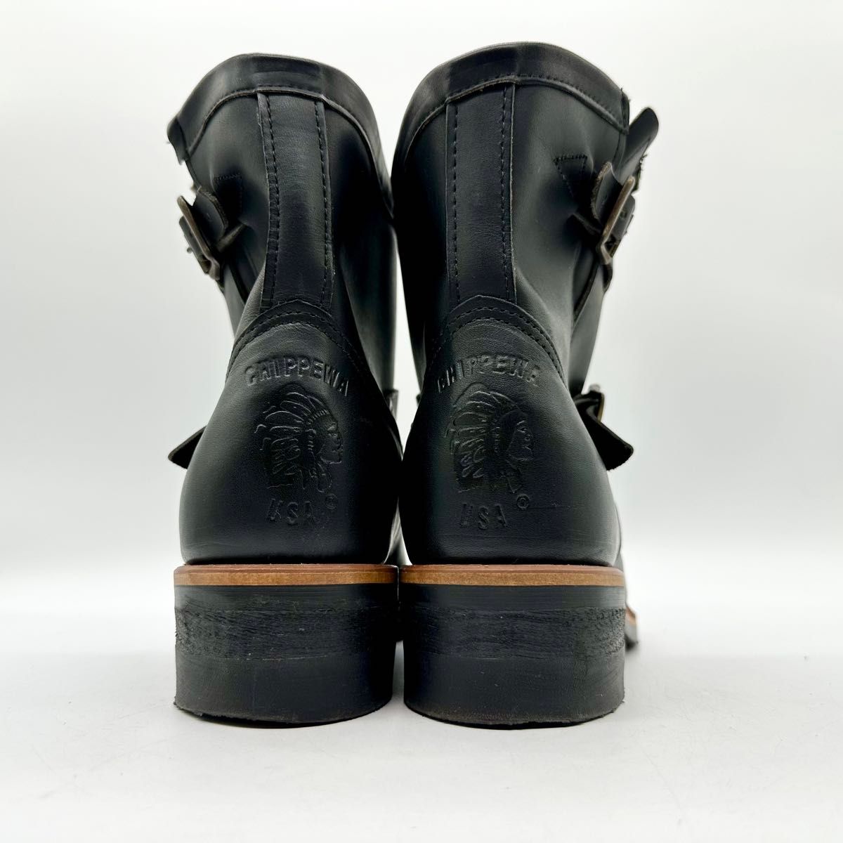 チペワ Chippewa エンジニアブーツ 7 1/2E 良品 25 5cm ブラック チペワ Chippewa エンジニアブーツ 7 1/2E 良品 25 5cm ブラック