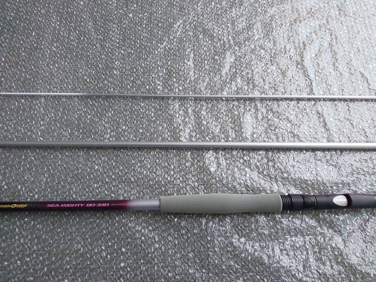 NFT 船竿 パワーループアドバンス シーマイティ 80-330 並継 3本継 中通し インナーガイド PLAD 名竿 希少 日本製