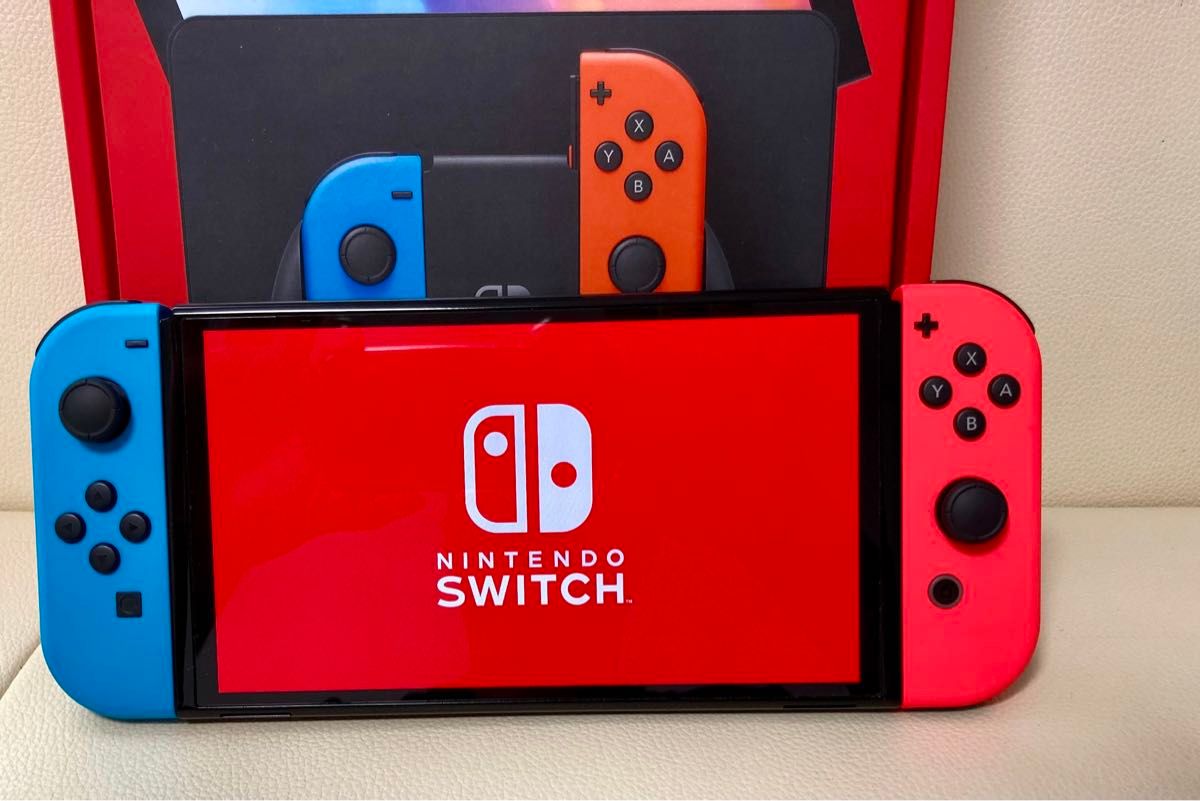 欠品無し Nintendo Switch 本体有機ELモデルJoy-Con(L)ネオン 欠品無し Nintendo Switch 本体有機ELモデルJoy-Con(L)ネオン
