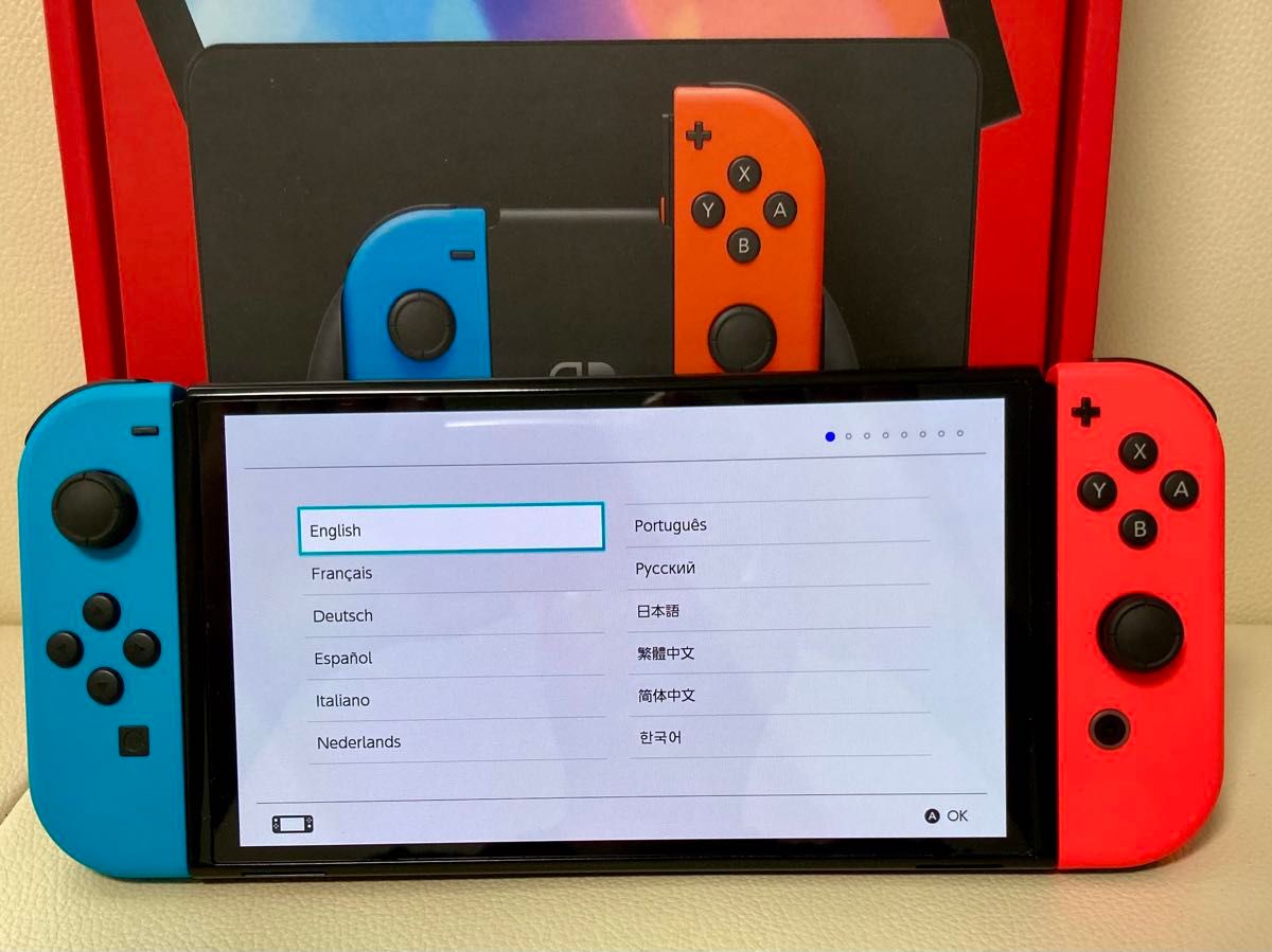 欠品無し Nintendo Switch 本体有機ELモデルJoy-Con(L)ネオン 欠品無し Nintendo Switch 本体有機ELモデルJoy-Con(L)ネオン